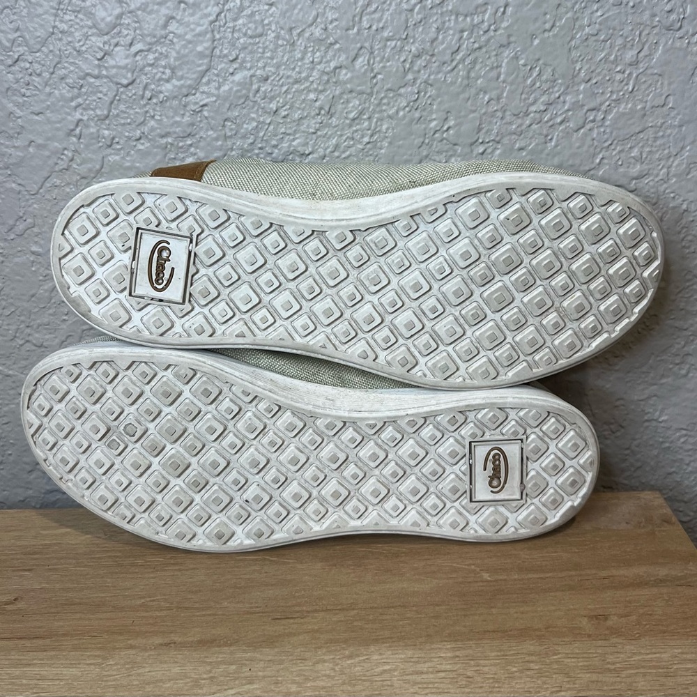 Chaco 1217 Davis Driving Loafers Slip On Tan Canvas Shoes Women’s Size 9.5 - Picture 6 of 6